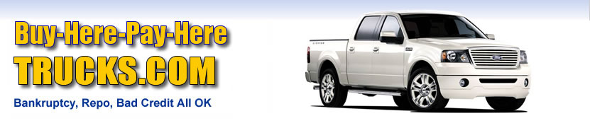 Get bad credit truck financing at our buy here pay here truck lots!